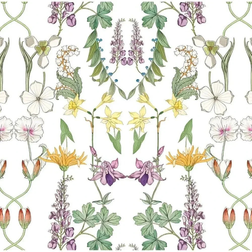 Katie Kime Versailles Traditional Floral Botanical Custom Twill Fabric